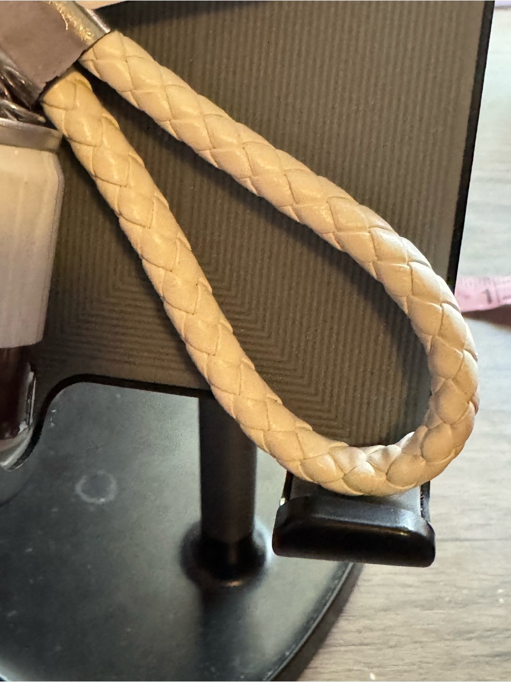 Starbucks White Braided Keychain with Coffee Can Charm - Picture 4 of 4